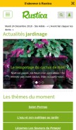 How rustica.fr looks like on a mobile device such as an iPhone.