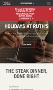 How ruthschris.com looks like on a mobile device such as an iPhone.