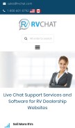 How rvchat.com looks like on a mobile device such as an iPhone.
