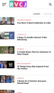 How rvcj.com looks like on a mobile device such as an iPhone.