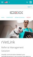 How rvetlink.com looks like on a mobile device such as an iPhone.