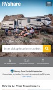 How rvshare.com looks like on a mobile device such as an iPhone.