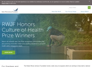 How rwjf.org looks like on a tablet such as an iPad.
