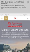 How rwsentosa.com looks like on a mobile device such as an iPhone.