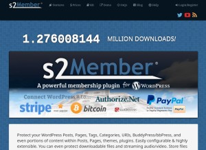 How s2member.com looks like on a tablet such as an iPad.