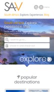 How sa-venues.com looks like on a mobile device such as an iPhone.