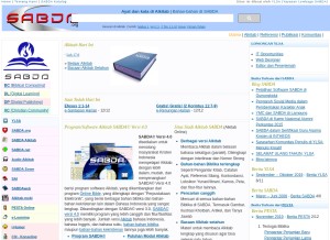 How sabda.org looks like on a tablet such as an iPad.
