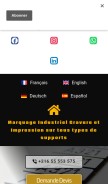 How sac-marquage.com looks like on a mobile device such as an iPhone.