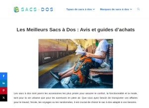 How sacs-dos.com looks like on a tablet such as an iPad.
