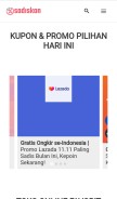 How sadiskon.com looks like on a mobile device such as an iPhone.