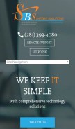 How safebitsolutions.com looks like on a mobile device such as an iPhone.