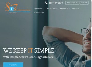 How safebitsolutions.com looks like on a tablet such as an iPad.