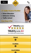 How safedriver.com looks like on a mobile device such as an iPhone.