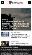 How safeopedia.com looks like on a mobile device such as an iPhone.