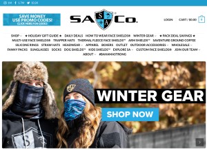 How safishing.com looks like on a tablet such as an iPad.