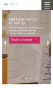 How sageintelligence.com looks like on a mobile device such as an iPhone.