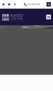 How saggilawfirm.com looks like on a mobile device such as an iPhone.