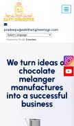 How sahithmelanger.com looks like on a mobile device such as an iPhone.