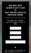 How sailorjerry.com looks like on a mobile device such as an iPhone.