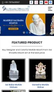 How saishradhamoortiart.com looks like on a mobile device such as an iPhone.