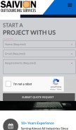 How saivionindia.com looks like on a mobile device such as an iPhone.