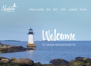 How salem.org looks like on a tablet such as an iPad.