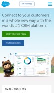 How salesforce.com looks like on a mobile device such as an iPhone.