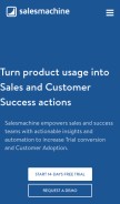 How salesmachine.io looks like on a mobile device such as an iPhone.