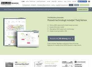 How salesmanago.pl looks like on a tablet such as an iPad.