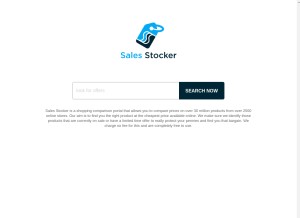 How salesstocker.com looks like on a tablet such as an iPad.