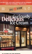 How saltandstraw.com looks like on a mobile device such as an iPhone.