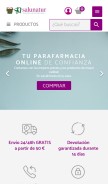How salunatur.com looks like on a mobile device such as an iPhone.