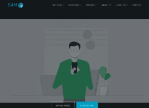How sam4m.com looks like on a tablet such as an iPad.