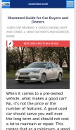 How samarins.com looks like on a mobile device such as an iPhone.