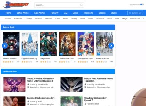 How samehadaku.tv looks like on a tablet such as an iPad.
