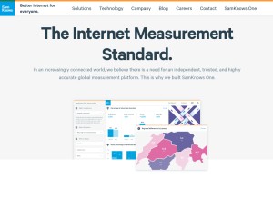 How samknows-cdn.com looks like on a tablet such as an iPad.