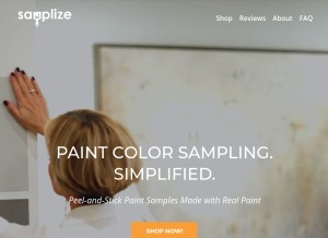 How samplize.com looks like on a tablet such as an iPad.