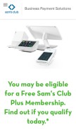 How samsclubms.com looks like on a mobile device such as an iPhone.