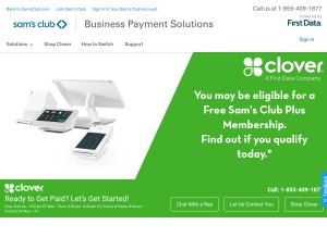 How samsclubms.com looks like on a tablet such as an iPad.