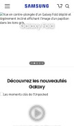 How samsungelectronics.com looks like on a mobile device such as an iPhone.