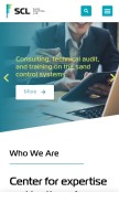 How sandcontrollab.com looks like on a mobile device such as an iPhone.