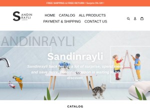 How sandinrayli.com looks like on a tablet such as an iPad.