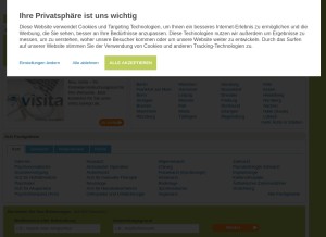 How sanego.de looks like on a tablet such as an iPad.