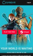 How sansar.com looks like on a mobile device such as an iPhone.
