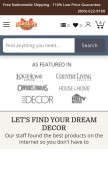 How santaferanch.com looks like on a mobile device such as an iPhone.