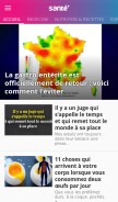 How santeplusmag.com looks like on a mobile device such as an iPhone.