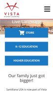 How santillanausa.com looks like on a mobile device such as an iPhone.