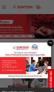 How santoshhospitals.com looks like on a mobile device such as an iPhone.