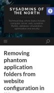 How saotn.org looks like on a mobile device such as an iPhone.