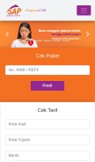 How sap-express.id looks like on a mobile device such as an iPhone.